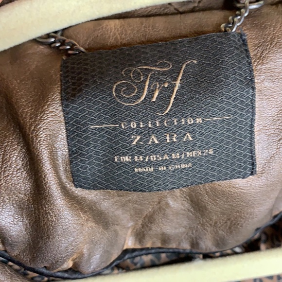 Zara - Deep Brown Faux Leather Jacket - Picture 4 of 4